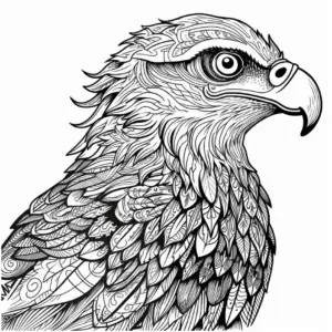 adler-in-seitenansicht-ausmalbild