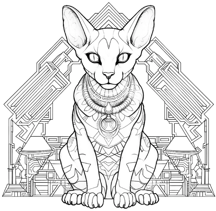 aegyptische-katze-mit-geometrischem-muster