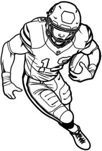 ausmalbild-american-football-spieler-mit-ball