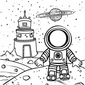 ausmalbild-astronaut-und-raumstation-im-weltall