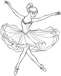 ausmalbild-balletttaenzerin-im-tutu
