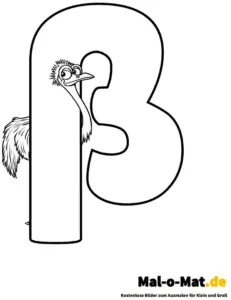ausmalbild-buchstabe-b-mit-strauss