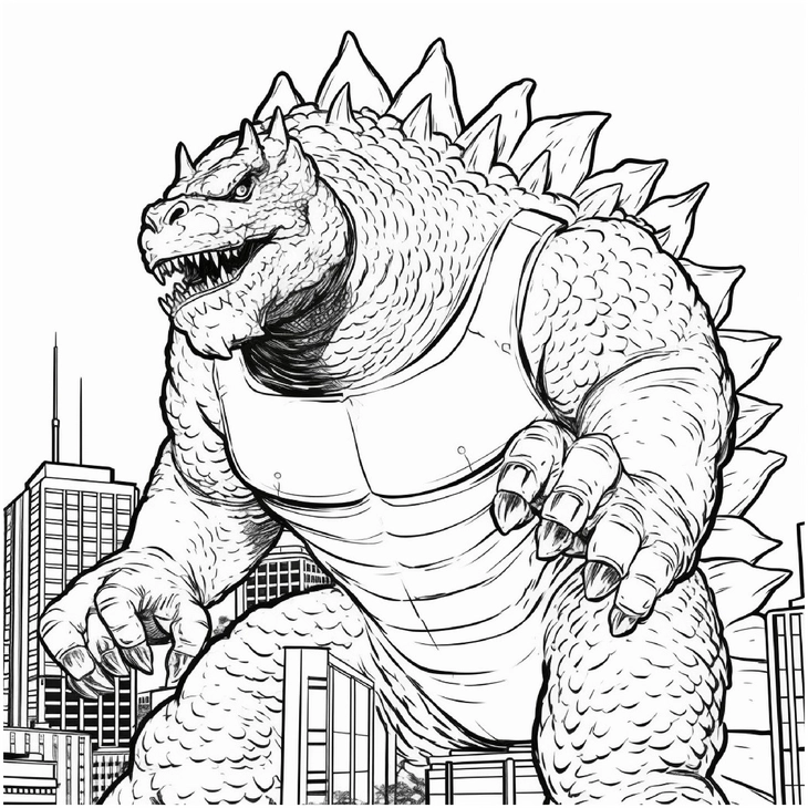 ausmalbild-einer-monsterfigur-in-urbane-umgebung