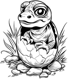 ausmalbild-einer-schlange-aus-eierschale