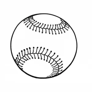 ausmalbild-eines-baseballs-mit-naehten