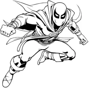 ausmalbild-eines-dynamischen-superhelden-im-sprung