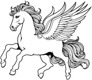 ausmalbild-eines-fliegenden-pferdes-mit-fluegeln