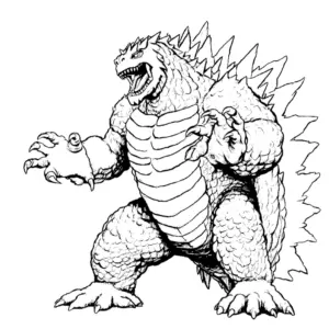 ausmalbild-eines-monsters-mit-schuppiger-haut-und-zaehnen