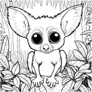 ausmalbild-eines-niedlichen-tieres-im-dschungel