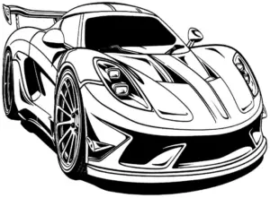 ausmalbild-eines-sportlichen-rennwagens-mit-klaren-formen