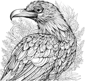 ausmalbild-eines-vogels-mit-detaillierten-federzeichnungen