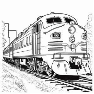 ausmalbild-eines-zuges-auf-schienen-in-einer-stadt