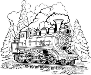 ausmalbild-eisenbahnlokomotive-in-der-natur