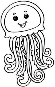 ausmalbild-froehliche-qualle-mit-geschwungenen-tentakeln