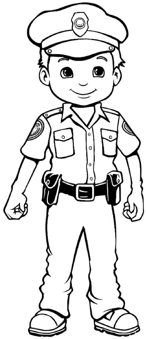 ausmalbild-froehlicher-polizist-im-einsatz