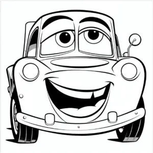 ausmalbild-froehliches-auto-mit-grossen-augen