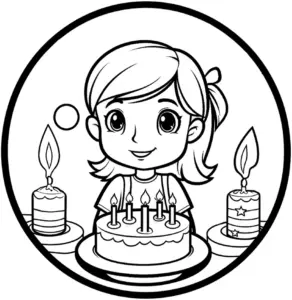 ausmalbild-froehliches-kind-mit-geburtstagstorte-und-kerzen
