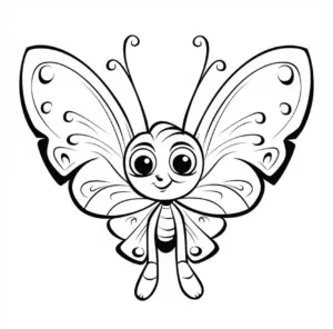 ausmalbild-froehlischer-schmetterling-mit-grossen-fluegeln