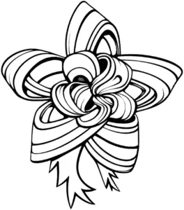 ausmalbild-geschwungene-blume-aus-baendern