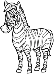 ausmalbild-gestreiftes-zebra-mit-charakteristischen-streifen