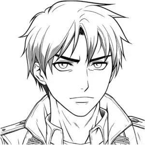 ausmalbild-junger-mann-mit-jacke-und-frechtem-blick