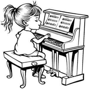 ausmalbild-kind-am-klavier