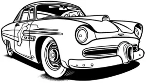 ausmalbild-klassisches-auto-mit-markanten-konturen