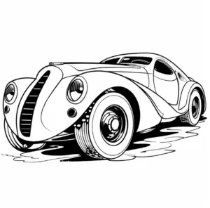 ausmalbild-klassisches-auto-mit-markanter-form