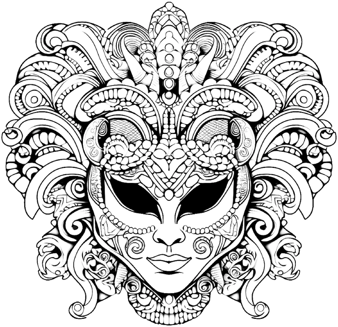 ausmalbild-kuenstlerische-maske-mit-ornamenten-und-geschwungenen-linien
