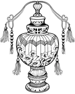 ausmalbild-kunstvolle-laterne-mit-floralen-mustern