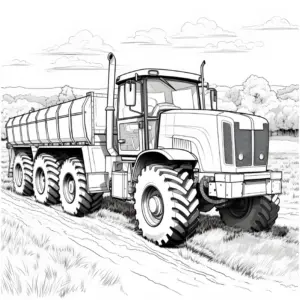 ausmalbild-lkw-mit-anhaenger-in-der-natur