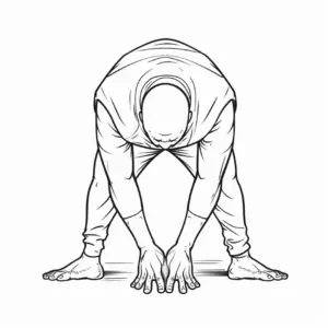 ausmalbild-mann-in-yoga-pose-beim-dehnen