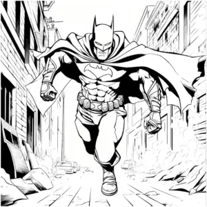 ausmalbild-maskierter-superheld-in-urbaner-umgebung