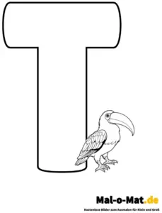ausmalbild-mit-buchstabe-t-und-tukan