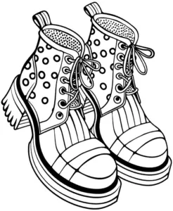 ausmalbild-mit-coolen-schuetzen-im-punktemuster