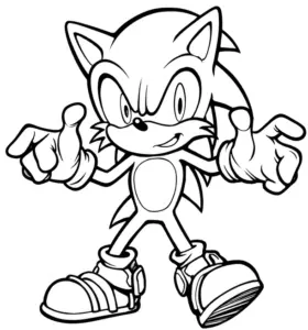 ausmalbild-mit-dynamischer-comicfigur-und-grossen-schoenen