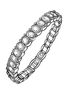 ausmalbild-mit-elegantem-armband-und-uhren