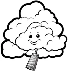 ausmalbild-mit-freundlicher-wolke-und-pinsel