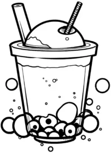 ausmalbild-mit-getraenk-und-eisball