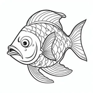 ausmalbild-mit-lebhafter-fisch-und-details