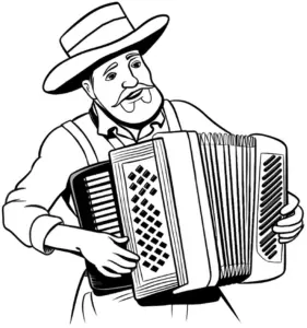 ausmalbild-mit-musizierendem-mann-am-akkordeon