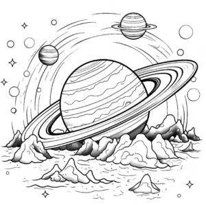 ausmalbild-mit-planeten-und-ring-weltall