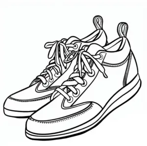 ausmalbild-mit-schoenen-schuhen-zum-ausmalen