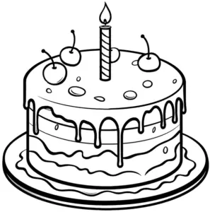 ausmalbild-mit-torte-und-kerze-fuer-den-geburtstag