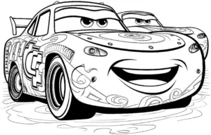 ausmalbild-mit-verzierten-autos-und-freundlichen-augen