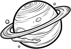 ausmalbild-planet-mit-ringen-und-details