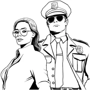 ausmalbild-polizist-und-frau-im-einsatz