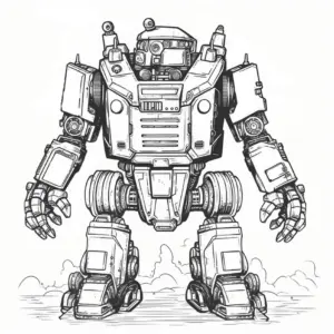 ausmalbild-roboter-mit-mechanischen-details