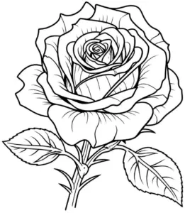 ausmalbild-rose-in-voller-bluete-mit-detaillierten-linien