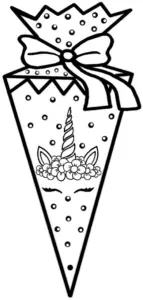 ausmalbild-schultuete-mit-einhorn-und-blumen